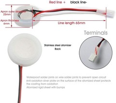 Efficient 2-Pack 20mm Ultrasonic Mist Maker Discs – Anti-Corrosion & Durable