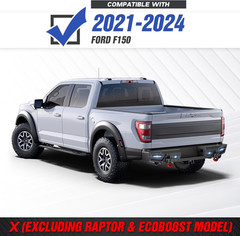 for F150 Pickup Truck Rear Bumper Compatible with 2021 2022 2023 2024 Ford F-150