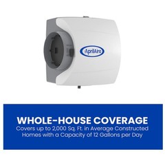Aprilaire 500M Whole-House Evaporative Humidifier 12 GPD 24VAC Manual Control