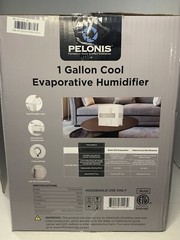 Pelonis 1 Gallon Cool Evaporative Humidifier White 3 Speed Settings