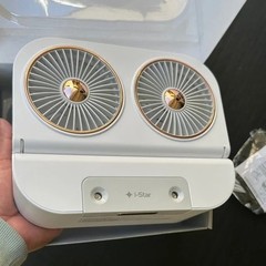 Portable Fan and Mist Humidifier with Water Spray, 4000mAh Rechargeable Battery