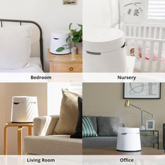 Carepod One Stainless Steel Humidifier for Large Room, Quiet & Safe for Baby, On