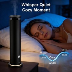 Waterless Scent Diffuser Starter 3.98 x 15.39 x 4.45 inches, Black
