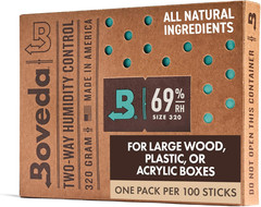 69% Two-Way Humidity Control Pack for Large Wood Humidifier Boxes & Plastic or E