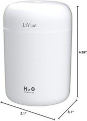Compact Desk Humidifier with Cycling Light – Perfect for Office and Bedroom Use