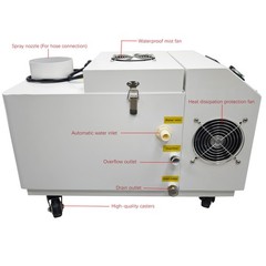 Ultrasonic Industrial Humidifier Cooler Sprayer Cool Mist Maker 7.5kg/h 110V