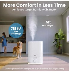 Everlasting Comfort 6L Ultrasonic Humidifier, Aromatherapy, 60hr Runtime – NEW