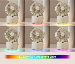 2 in 1 Mini Portable USB Electric Foldable Cooling Fan With Air Humidifier