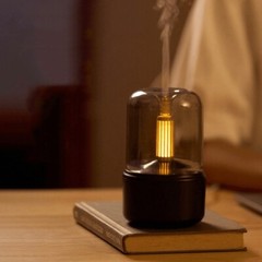 *Atmosphere Light Humidifier Candlelight Aroma Diffuser Portable 120ml Electric*