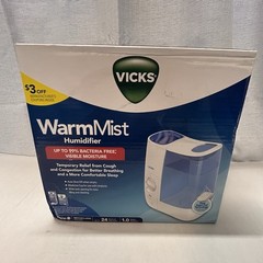 NEW Vicks VWM845 Warm Mist Humidifier 1 Gallon Filter Free Sealed Box