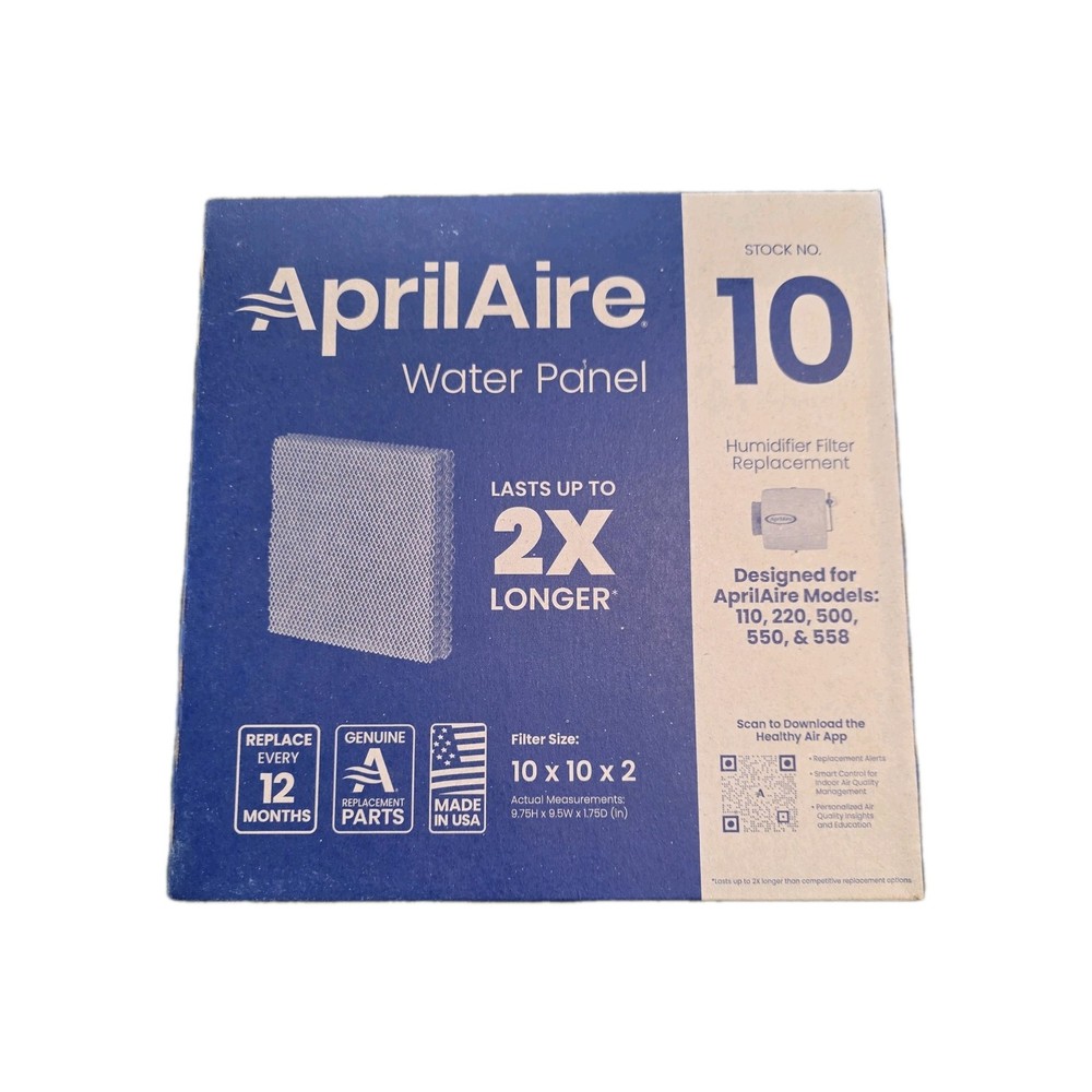 OEM AprilAire Water Panel Evaporator Filter Humidifier Stock No. 10 (Pack of 4)