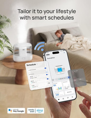 Dreo Smart Humidifiers for Bedroom, Top Fill 4L Supersized Humidifier Large Room