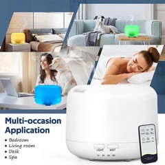 500ml Essential Oil Aroma Diffuser for Large Room LED Humidifier Air Purifier