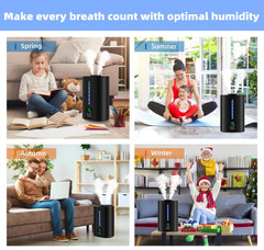 Humidificadores de 6 l para dormitorio, habitación grande, hogar, humidificadore