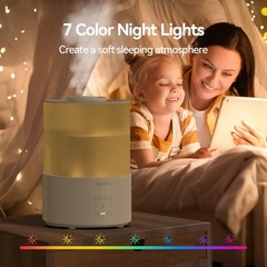 Raydrop Humidifiers for Bedroom, 3.0L Cool Mist Humidifiers for Large Room & Hom