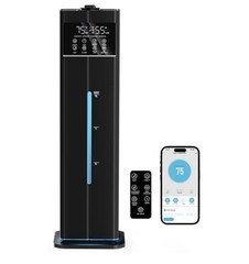 9L/2.4Gal Smart Cool Mist Humidifier, Top Fill Quiet Humidifier Large Room, C…