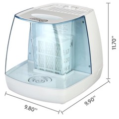 Equate EQ2109-UL Invisible Cool Mist Humidifier, Filter Included, 1.1 Gallon