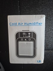 L8 Cool Mist Cold Air Humidifier 500mL, Touch Switch LED, Quiet, Ivory