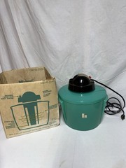 Vintage Hankscraft 206 Steam Vaporizer Humidifier Teal Aqua MCM TESTED CLEAN