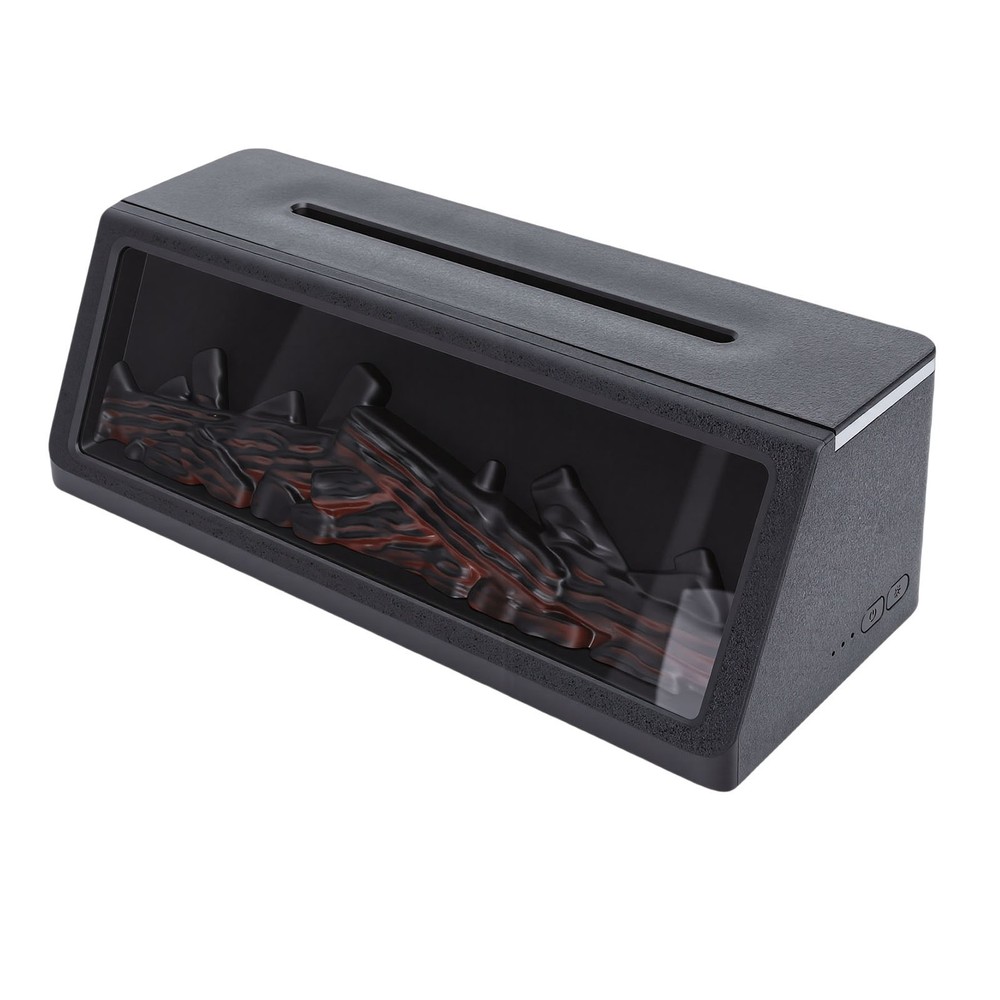 Fireplace Aromatherapy Diffuser 5W With RGB Lights 320ml Essential Oil Quiet
