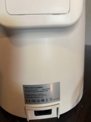 Jack&Rose Tabletop Warm Mist Humidifier Portable White 250 sq ft 0.8 gal
