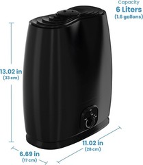 New No Filter 6L Humidifier Black