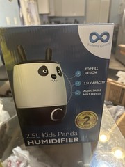 Panda Baby Humidifier, 2.5L, Whisper Quiet. Easy Clean & Fill. 20hr Run NEW