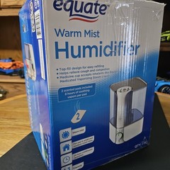 Equate Warm Mist Humidifier, Top Fill, 1.3 Gallon. Comolete Used In Box