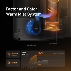 DREO 6L Smart Humidifiers for Bedroom, Warm and Cool Mist for Large Room | 60…