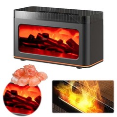 Flame Humidifier Ultrasonic Aromatherapy Essential Oil Diffuser with LED Light