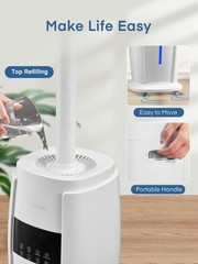 Humidifier Large Room 4.8Gal/18L, Quiet Whole House Humidifier for Home Plant…