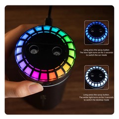 300ml Double Spray Car Mini Humidifier with Mood Light Pickup Dynamic Humidifier