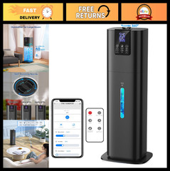 8L Cool Mist Humidifier for Large Rooms, App & Remote Control, 3 Modes, Quiet Di