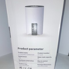 Ultrasonic 4L Tabletop Humidifier Quiet Digital Display LP-2110 25W White