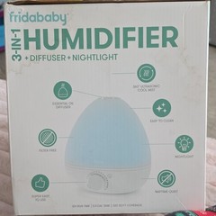 FridaBaby 3-in-1 Cool Mist Humidifier Essential Oil Diffuser Nightlight Tabletop