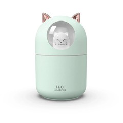 Mini 300ML USB Cat Humidifier Aroma Oil Diffuser Ultra Silent Household Bedroom