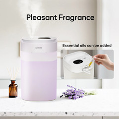 HUMSURE 4.5L Cool Mist Ultrasonic Humidifier w/ Light, Silent, Aromatherapy Use