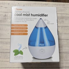 Crane Ultrasonic Cool Mist Humidifier Filter-Free 360 Nozzle 0.5 Gal Blue/White