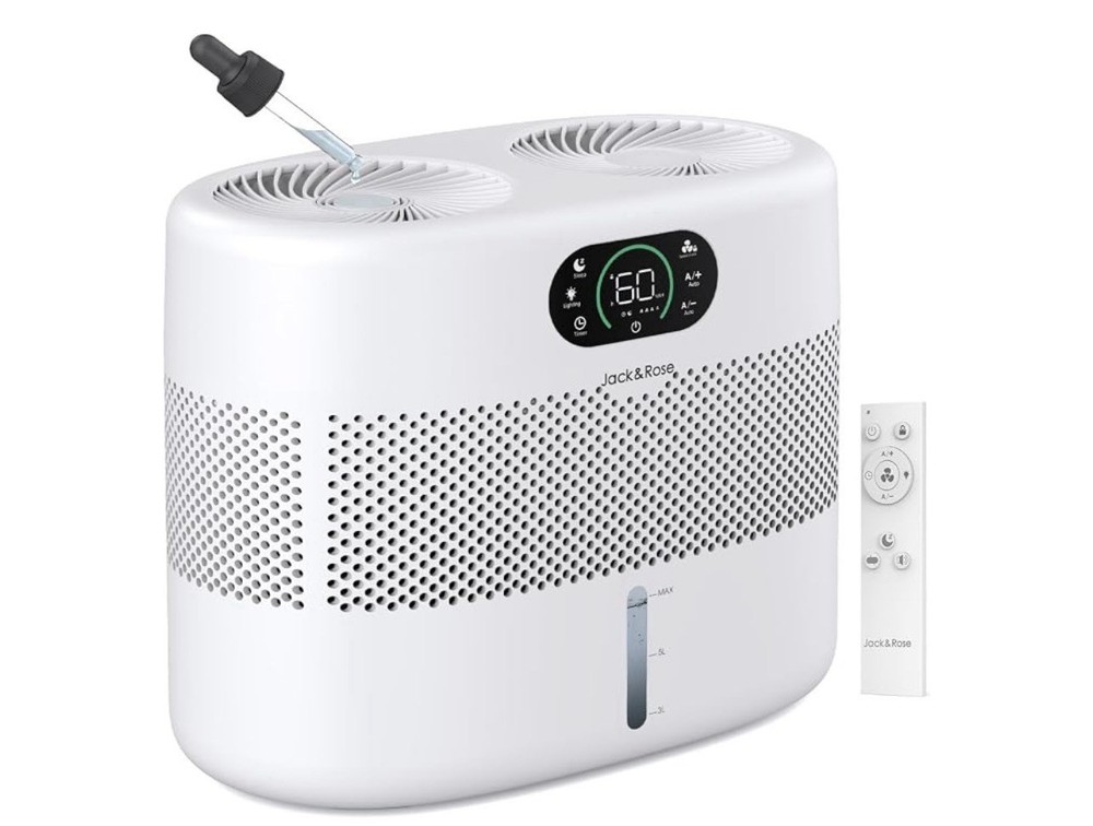 Reuseable Wick Evaporative Humidifier for Bedroom Quiet Healthy Baby Humidifier.