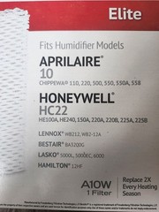 Water Pad Humidifier Filter BestAir Elite A10W, 1 Filter NEW