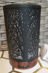 ✨Essential Oil Diffuser Black Metal Aromatherapy Cool Mist Ultrasonic LED Color