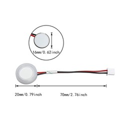Atomizing Transducer Ceramics Discs ITROLLE 4PCS 16mm Ultrasonic Mist white