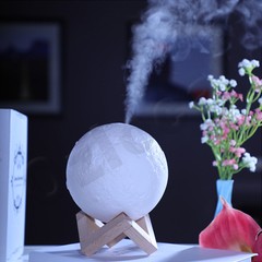 Air Humidifier 3D Moon Lamp Night light Aroma Diffuser USB Home Purifier 880ml