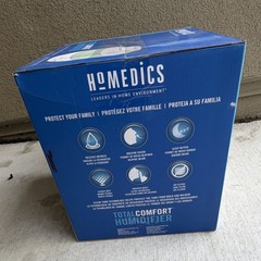 HoMedics TotalComfort Ultrasonic Tabletop Humidifier White Night Light