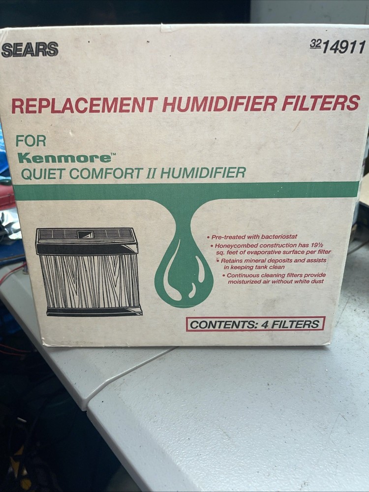 Genuine Kenmore Humidifier 4 Pack Replacement Filters 32-14911 Open Box