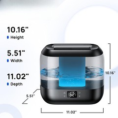 Smart Humidifier, Top Fill 4 Liter Cool Mist Humidifier with Night Light, Silent