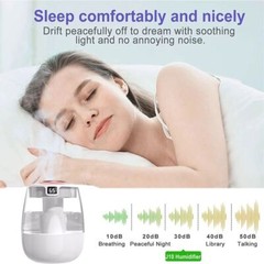 1.3L Ultrasonic Humidifier: Dual-Mist, Top-Fill, LED Light – Ideal for Bedrooms