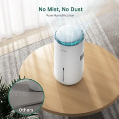 Provirtec MistFree Smart Humidifier for Bedroom, Evaporative Humidifier