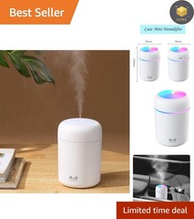 Personal Desktop Humidifier 300ml with Colorful Lights – Ideal for Travel & Home