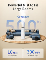 Humidifier Large Room 8L/ 2.1Gal, Ultrasonic Cool Mist for Bedroom, Quiet